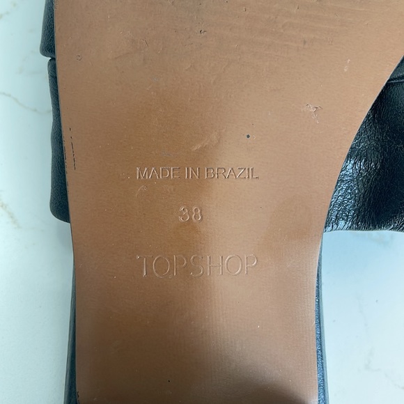 Leather slide sandals Topshop - Picture 4 of 4